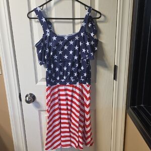 Kids Patriotic Star and Stripe Dress